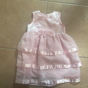 Precious Girls Pink Ruffle Dress